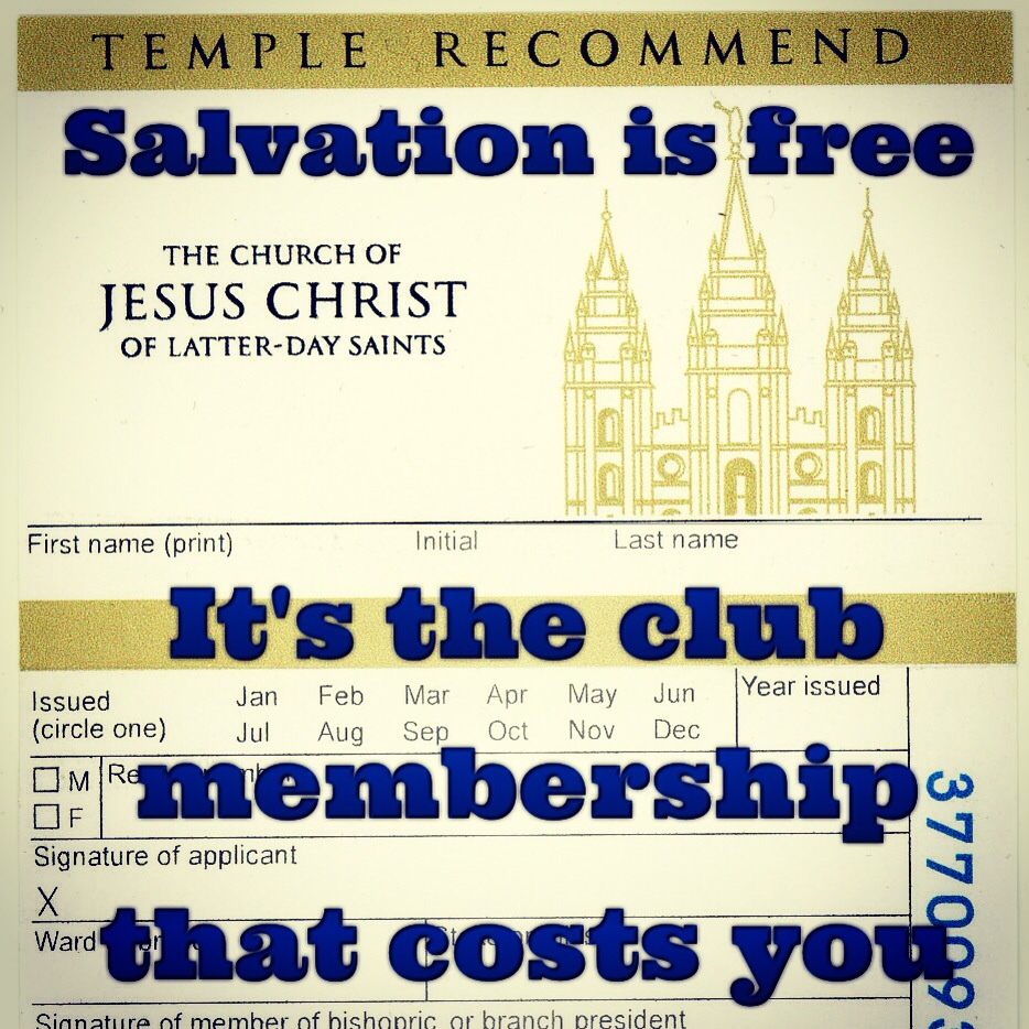 Salvation is free