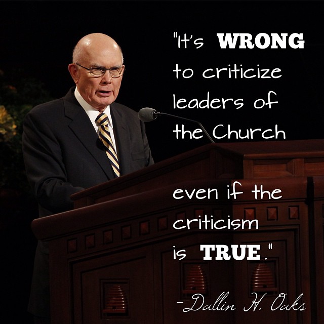 Do not criticize